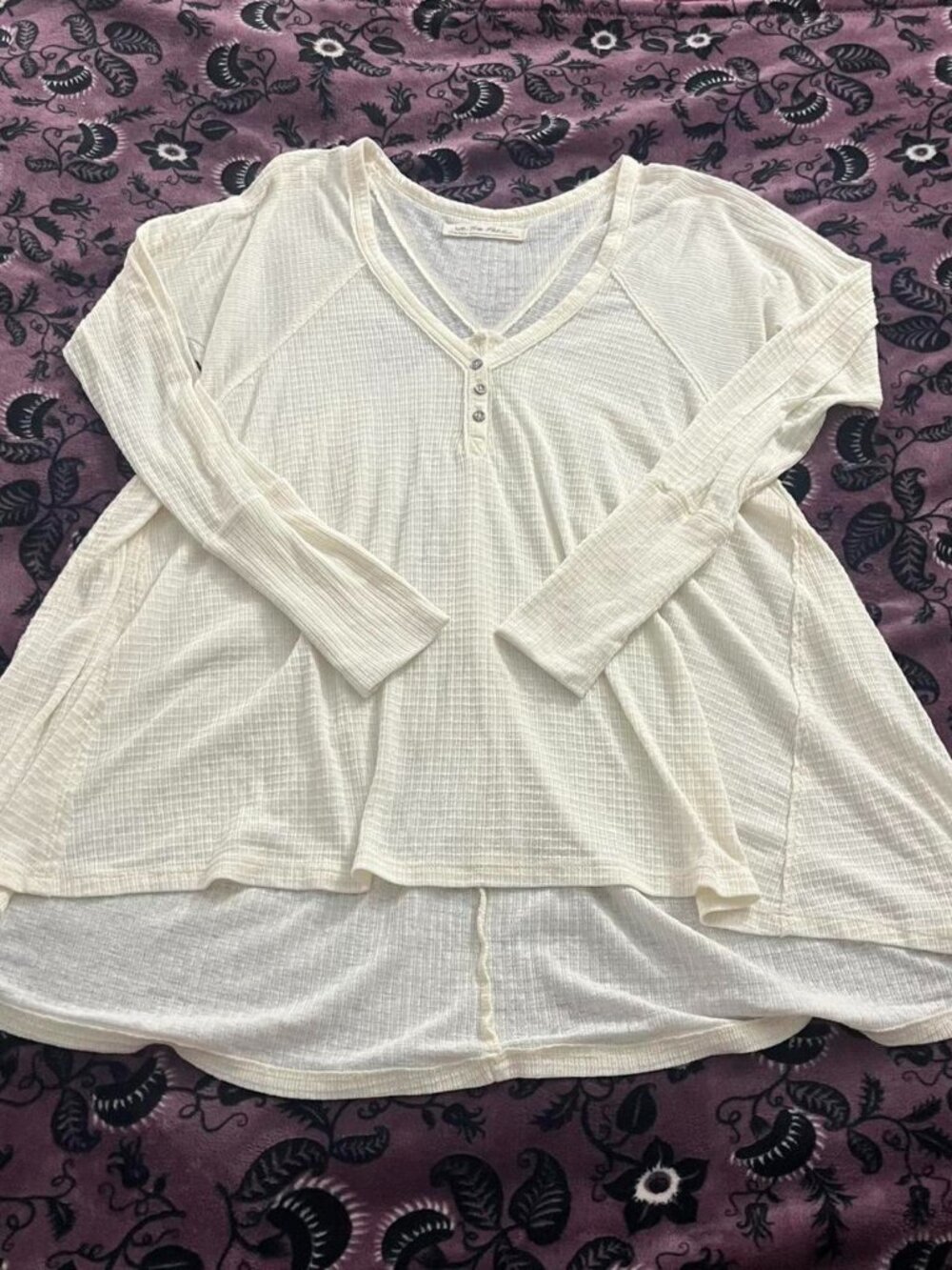 Free People White Tunic Top!!